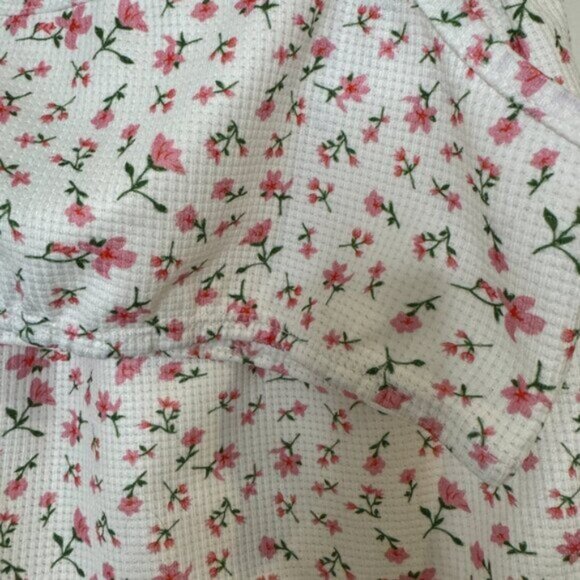 Women Cute Matching Set Sleeveless Floral Print Set Size L - Picture 3 of 9